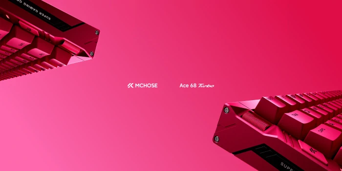 Mchose Ace 68 Turbo HE Gaming Keyboard, Berry Red, LEDs RGB, Mount Tai Magnetic Switch GT, USB, US