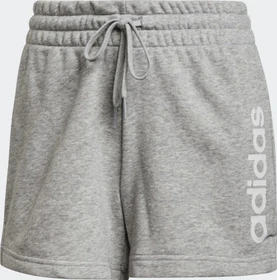 adidas Essentials Slim Logo Shorts medium grey heather/white (Damen)