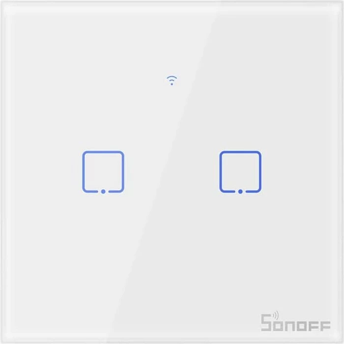 Sonoff TX T0EU2C Smart Wall Switch weiß, 2-fach