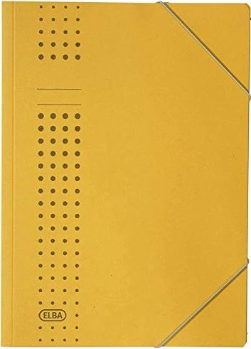 Elba Chic Sammelmappe mit Eckspanner, A4, gelb