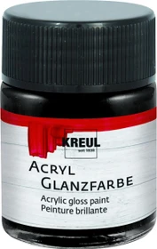 Kreul Acryl Glanzfarbe, schwarz, 50ml