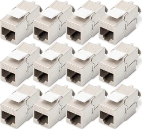 Digitus Keystone Modul RJ-45 Buchse via Verlegekabel Cat6a, 12er-Pack