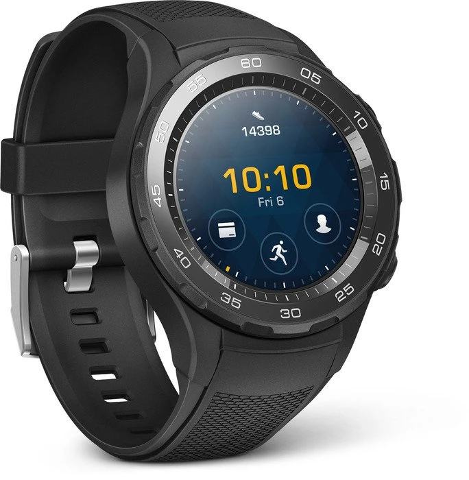 Huawei Watch 2 mit Sportarmband schwarz