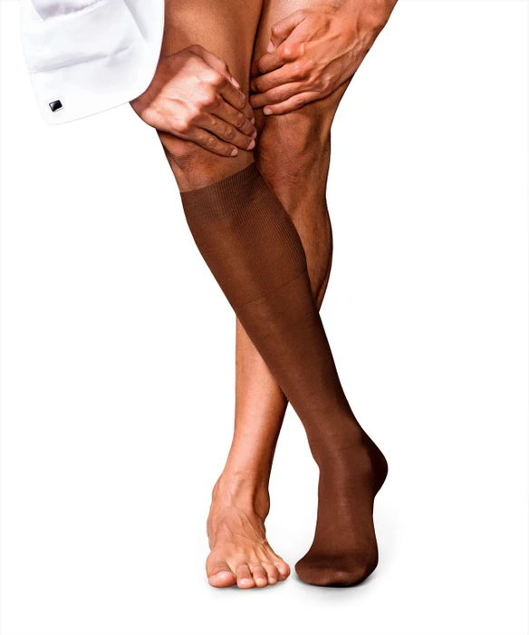 Falke No. 9 Pure Fil d'Écosse Socken acacia (Herren)
