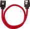 Corsair Premium Sleeved SATA 6Gb/s Kabel rot 0.3m Vorschaubild