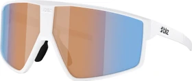Bliz P002 matte white/coral-orange mirror blue
