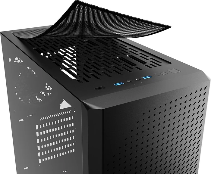 Sharkoon VS9 RGB Black, Glasfenster