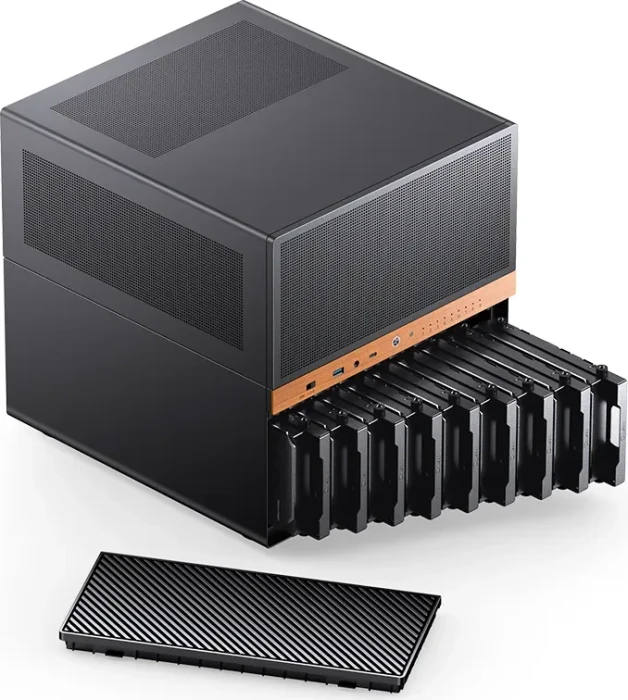 Jonsbo N6 Black, schwarz