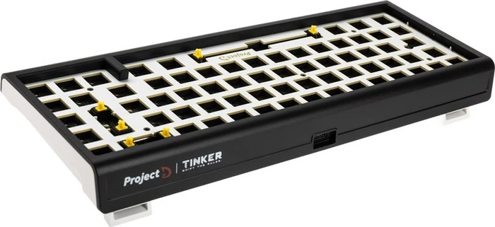 Ducky Tinker 65 Barebone Gaming-Tastatur, schwarz/weiß, ISO