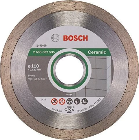 Bosch Professional Standard for Ceramic Diamanttrennscheibe, 110x1.6x22.23mm, 1 Stück