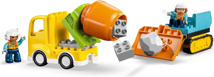 LEGO DUPLO - Baustelle mit Baufahrzeugen 3-in-1-Set