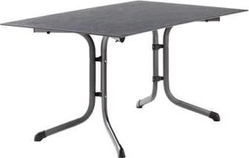 Sieger Boulevard Polytec Klapptisch 140x90cm eisengrau/schieferdekor anthrazit