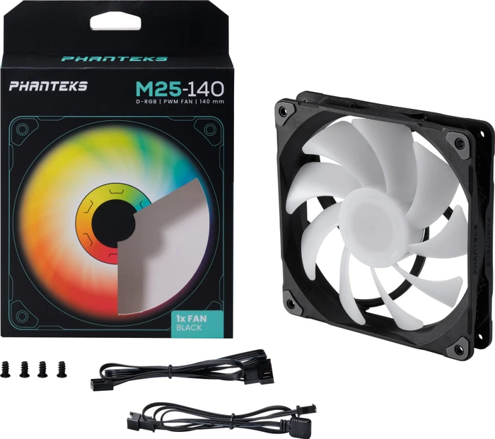 Phanteks M25-140 PWM D-RGB, schwarz, 140mm