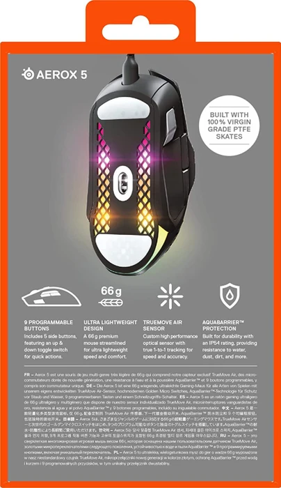 SteelSeries Aerox 5 schwarz, USB