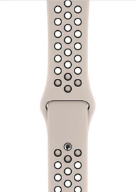 Apple Nike Sportarmband S/M und M/L für Apple Watch 44mm Desert Sand/schwarz