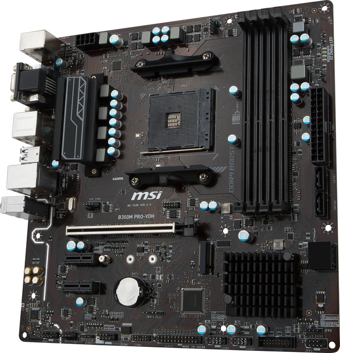 MSI B350M Pro-VDH (AMD AM4)