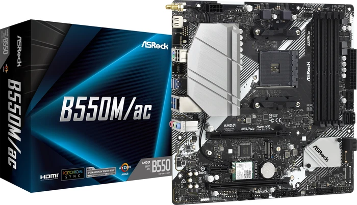 ASRock B550M/ac (AMD AM4)