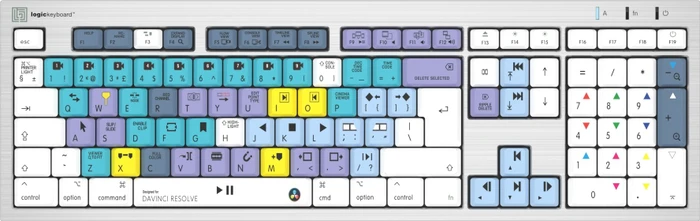 LogicKeyboard ALBA DaVinci Resolve Slim Line Mac, USB, UK