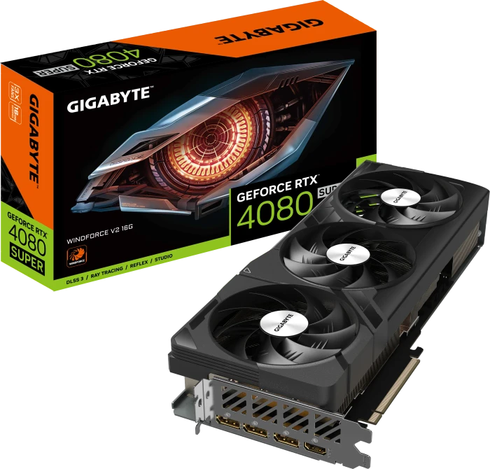 GIGABYTE GeForce RTX 4080 SUPER Windforce V2 16G, 16GB GDDR6X, HDMI, 3x DP