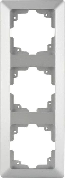 uniTEC LE MANS Serie 603 Abdeckrahmen 3-fach, silber