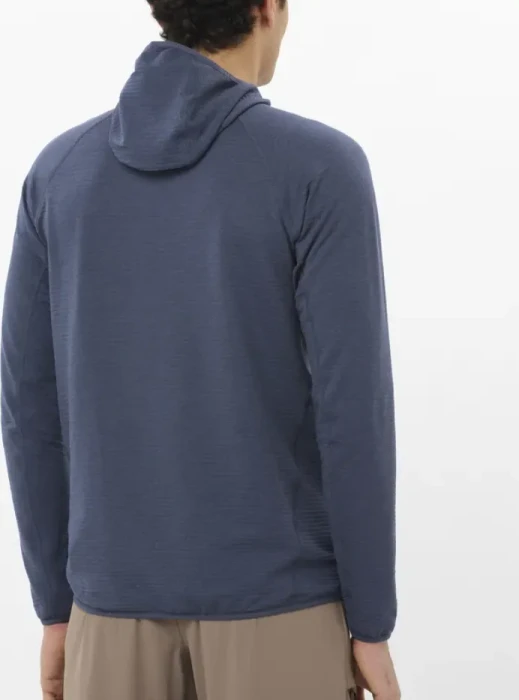 Salomon Essential Lightwarm Hooded Jacke blue nights (Herren)