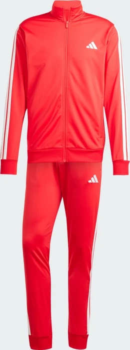 adidas Basic 3-Streifen Tricot Trainingsanzug pure ruby/white (Herren)