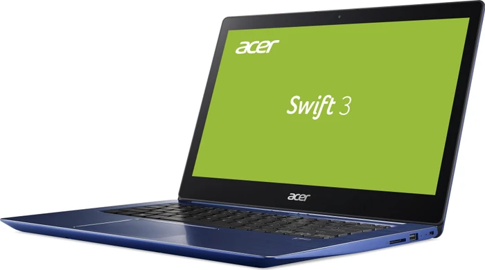Acer Swift 3 SF314-52-32GS, blau, Core i3-7100U, 4GB RAM, 256GB SSD, DE
