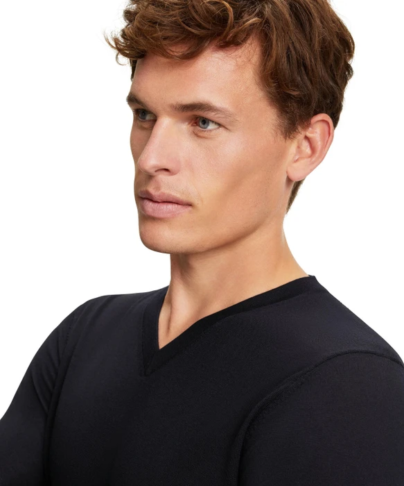Falke Basic Apparel V-Ausschnitt Pullover night sky (Herren)