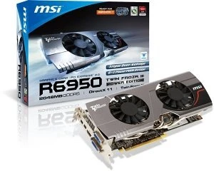 MSI Radeon HD 6950, R6950 Twin Frozr III Power Edition, 2GB GDDR5, 2x DVI, HDMI, 2x mDP