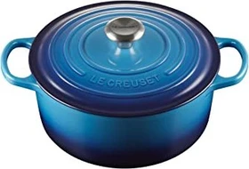 Le Creuset Signature Gusseisen Bräter rund 26cm 5.3l azure
