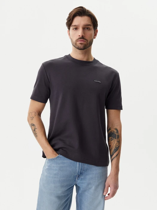 Calvin Klein Badge Stretch T-Shirt kurzarm phantom (Herren)