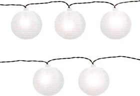 Lumineo Garden Solar Lampion Gartenleuchte 10-flammig weiß