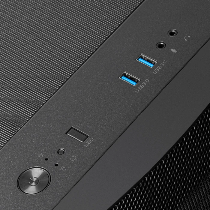 SilverStone Fara 511Z, schwarz, Glasfenster