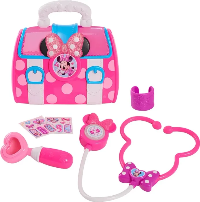 Just Play Disney Junior Minnie Mouse Bow-Care Doctor Bag Set