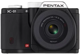 Pentax K-01 schwarz mit Objektiv smc DA 40mm 2.8 XS