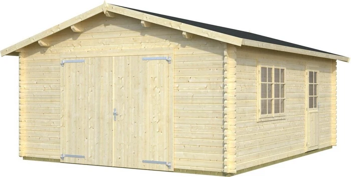 Palmako Roger 23.9m² Gartenhaus mit Holztor natur