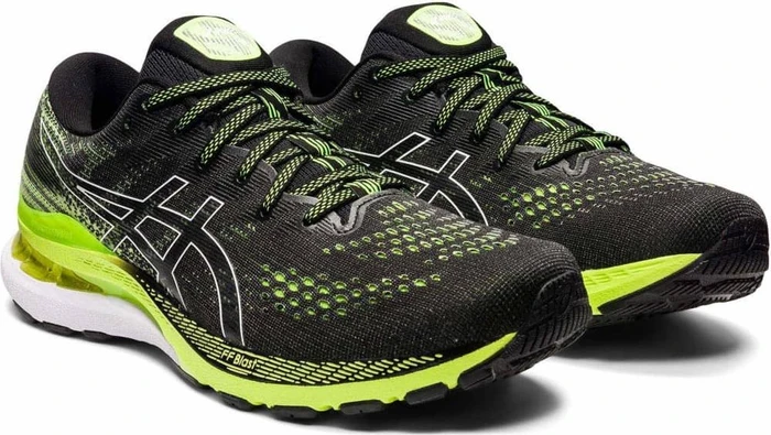 Asics Gel-Kayano 28 black/hazard green (Herren)