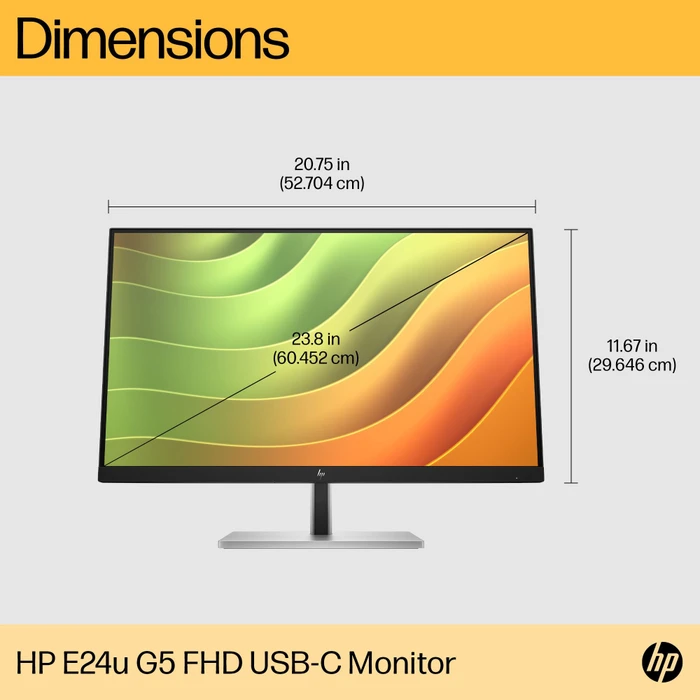 HP E24u G5, 5 Jahre Garantie, 23.8"