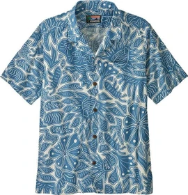 Patagonia Tidal Threads Camp Hemd kurzarm mountain breeze/still blue (Herren)
