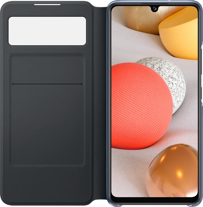 Samsung S-View Wallet Cover für Galaxy A42 5G schwarz