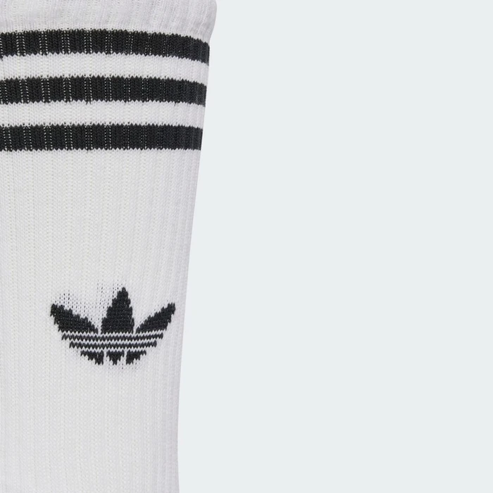 adidas 3-Streifen High Crew Socken white/lucid red/lucid blue, 3 Paare