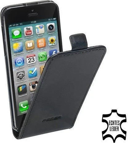 Pedea Flip Cover für Apple iPhone 5/5s schwarz