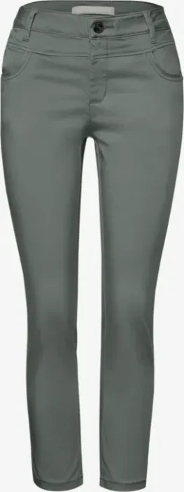 Street One 7/8-Satin Hose muse green (Damen)