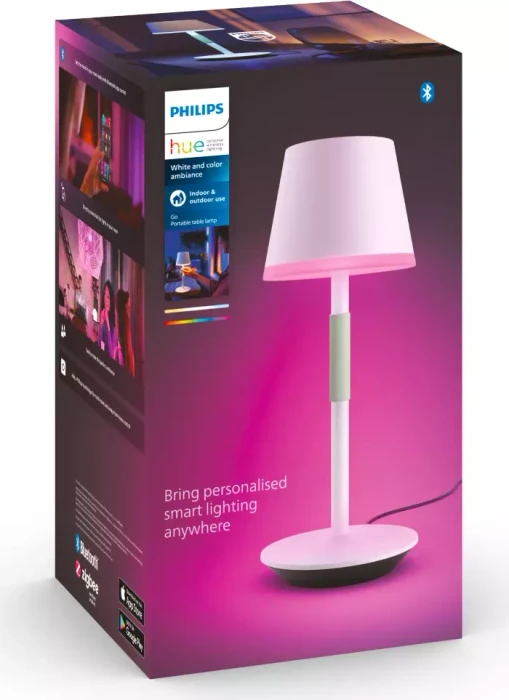 Philips Hue White and Color Ambiance Go Tischleuchte weiß/salbeigrün