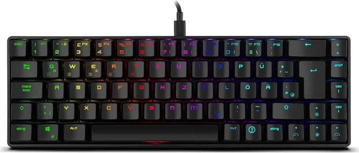 Ozone Tactical Wireless Mini Keyboard, LEDs RGB, Outemu Red, USB/Bluetooth, ES