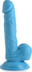 XR Brands POP Dildo with Balls 16.5cm blau