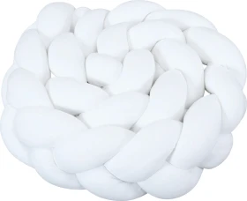 Babybay Jersey geflochten Nestchenschlange 200cm weiß