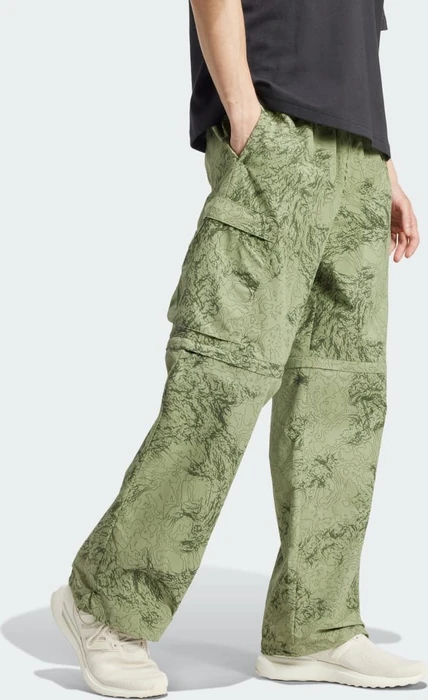 adidas City Escape Premium Cargo Zip-Off Hose lang tent green (Herren)