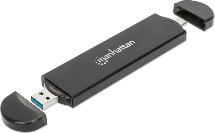 Manhattan M.2 NVMe SSD Enclosure, USB-C 3.1/USB-A 3.1