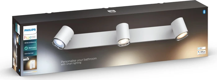 Philips Hue White Ambiance Adore Spot 3-flammig weiß
